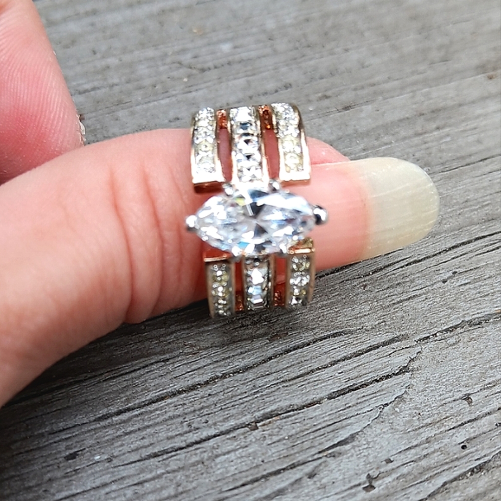 18k GE RSC CZ Ring size 7 - Picture 5 of 10